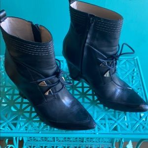 Witchy black booties